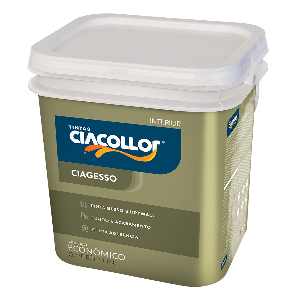 Tinta Acrílica Gesso Ciacollr - 18L