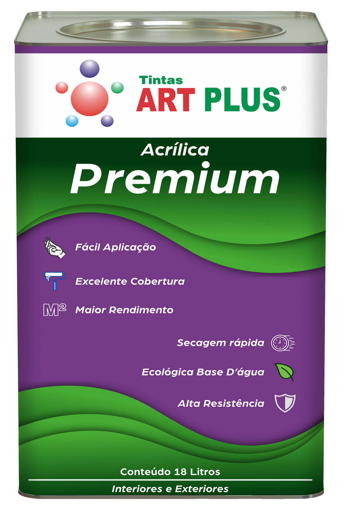 Tinta Acrílica Premium Art Plus - 18L