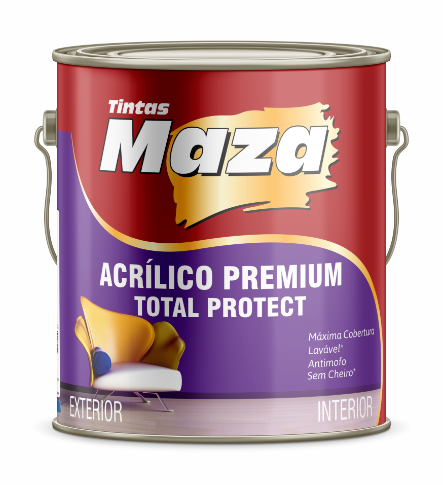 Tinta Acrílica Premium Total Protect Maza - 3,6L_