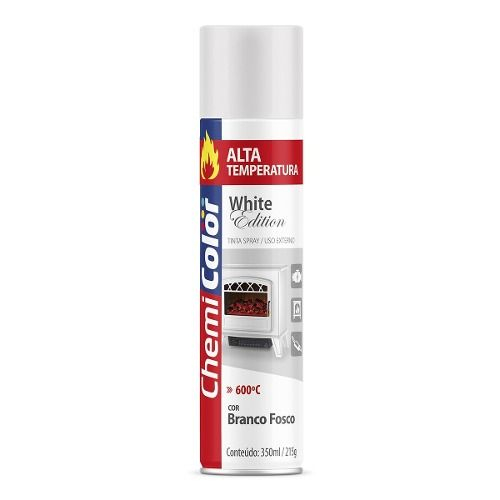 Tinta Spray Alta Temperatura Branco