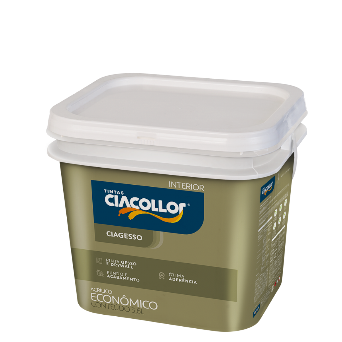 Tinta Acrílica Gesso Ciacollor – 3,6L