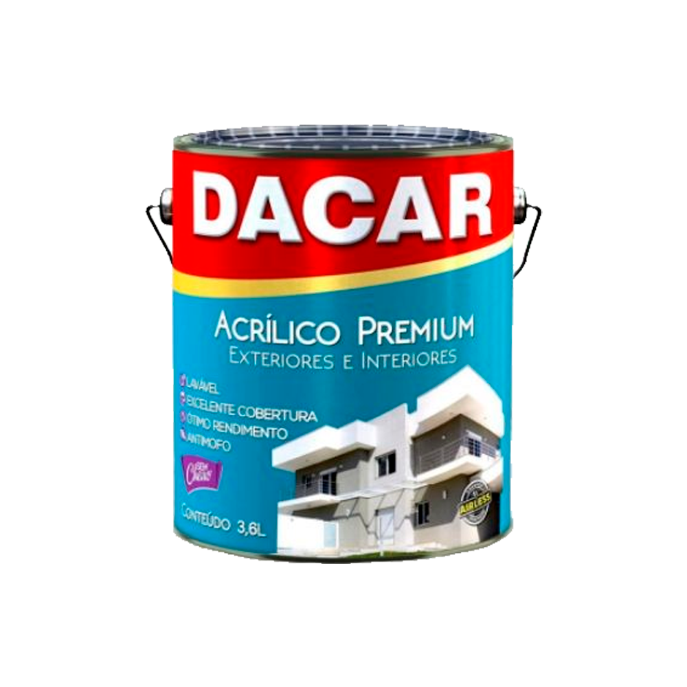 Tinta Acrílica Premium Clássica Dacar 3,6L